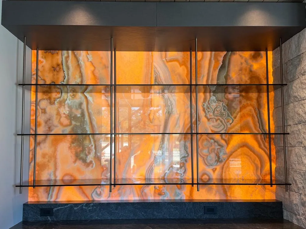 Marine Drive - Skybar - Vancouver - Backlit Onyx Feature Wall